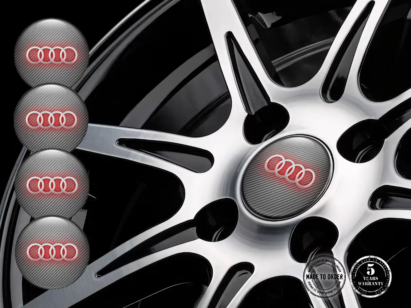Audi Radaufkleber Sportlich Temporal Thrust Wave